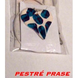 Fimo srdce bílé-řetízek